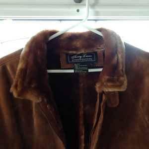 🤩 Vintage Terry Lewis 100% Leather w/Faux Fur